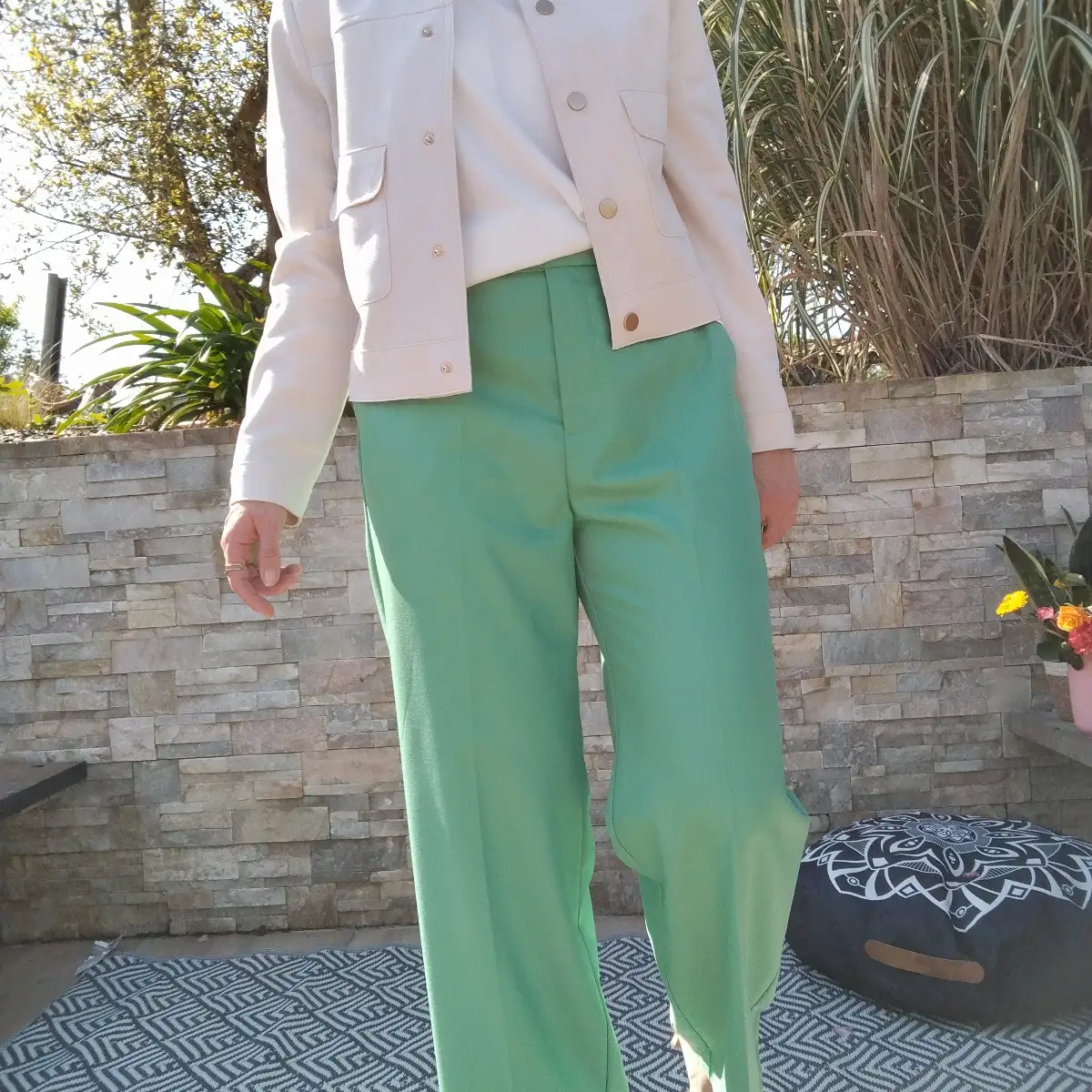 Veste beige suédine