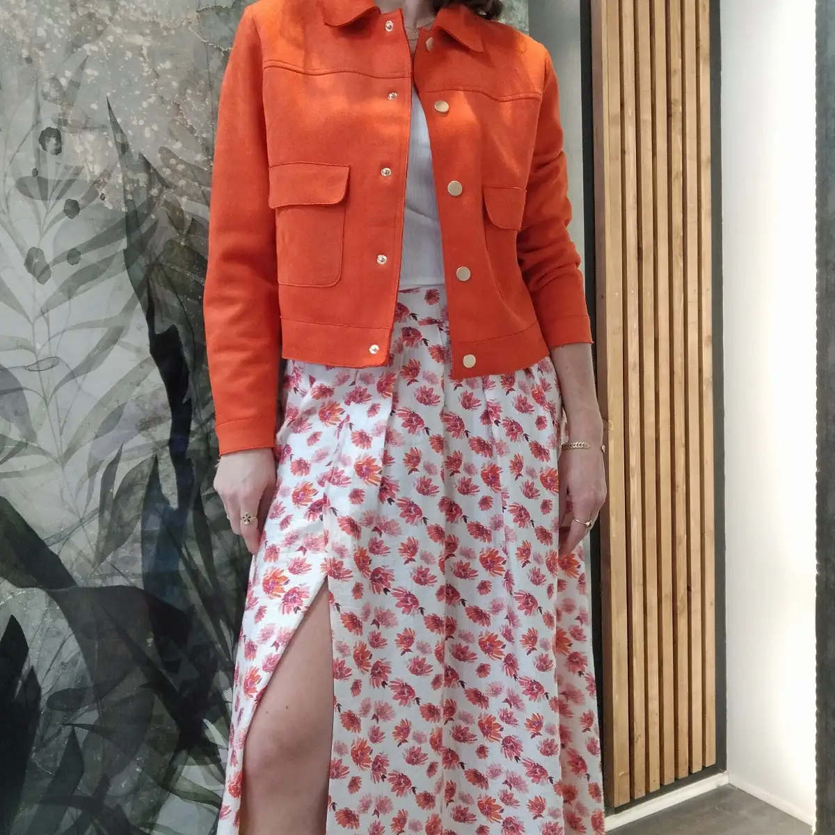 Veste courte suédine