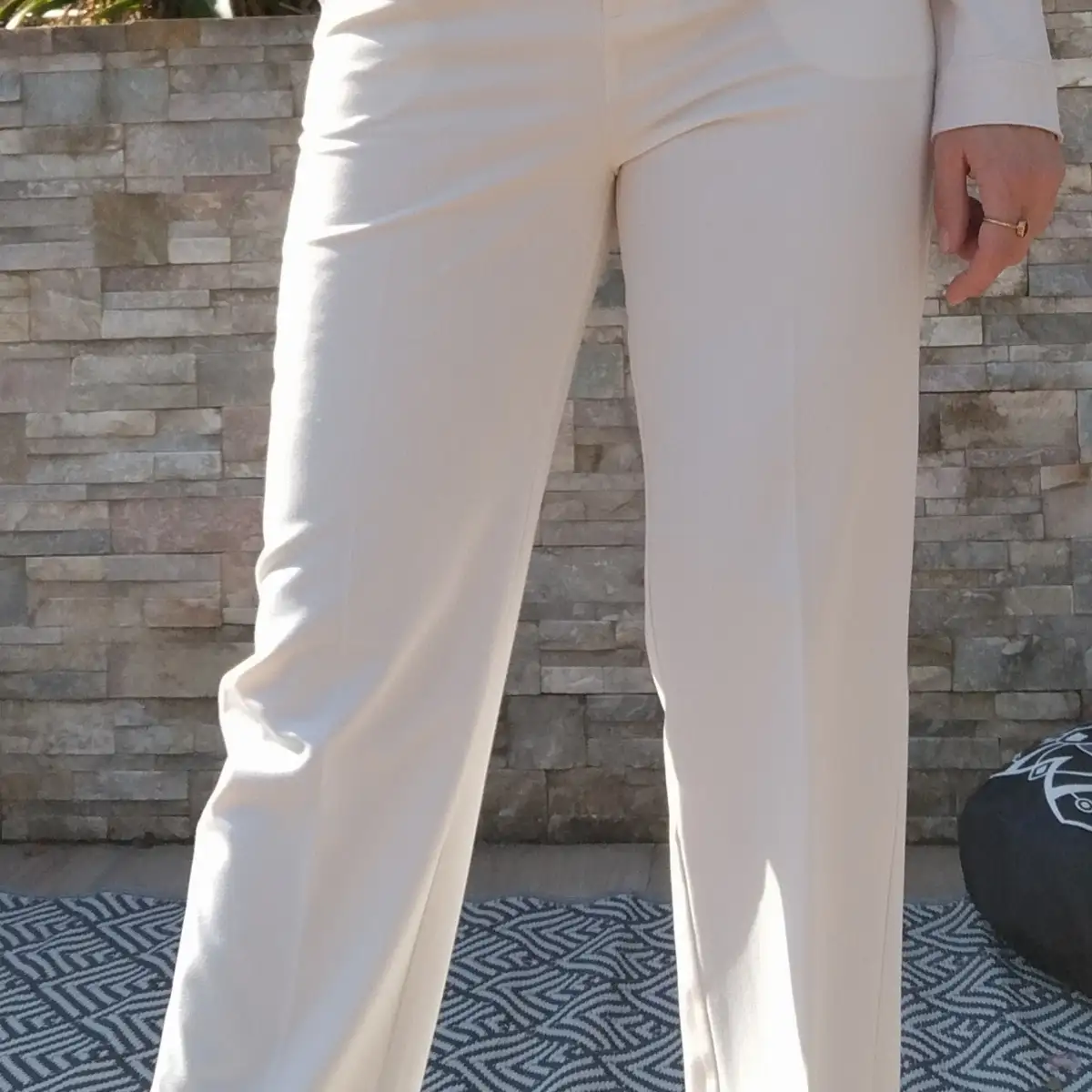 Pantalon beige clair