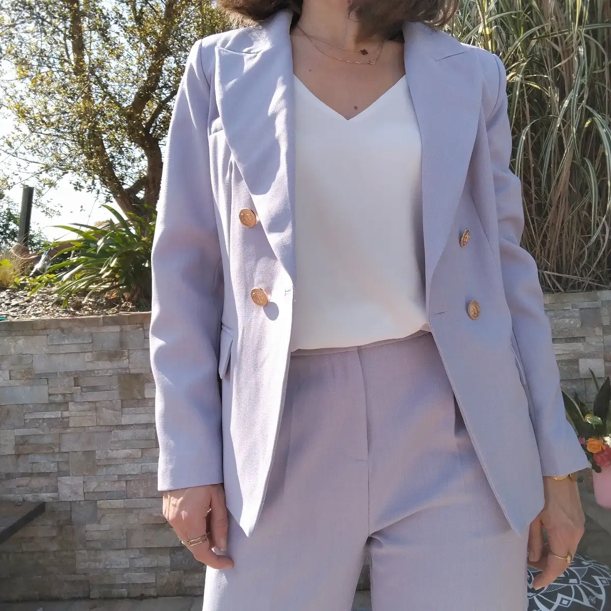 Veste blazer lilas