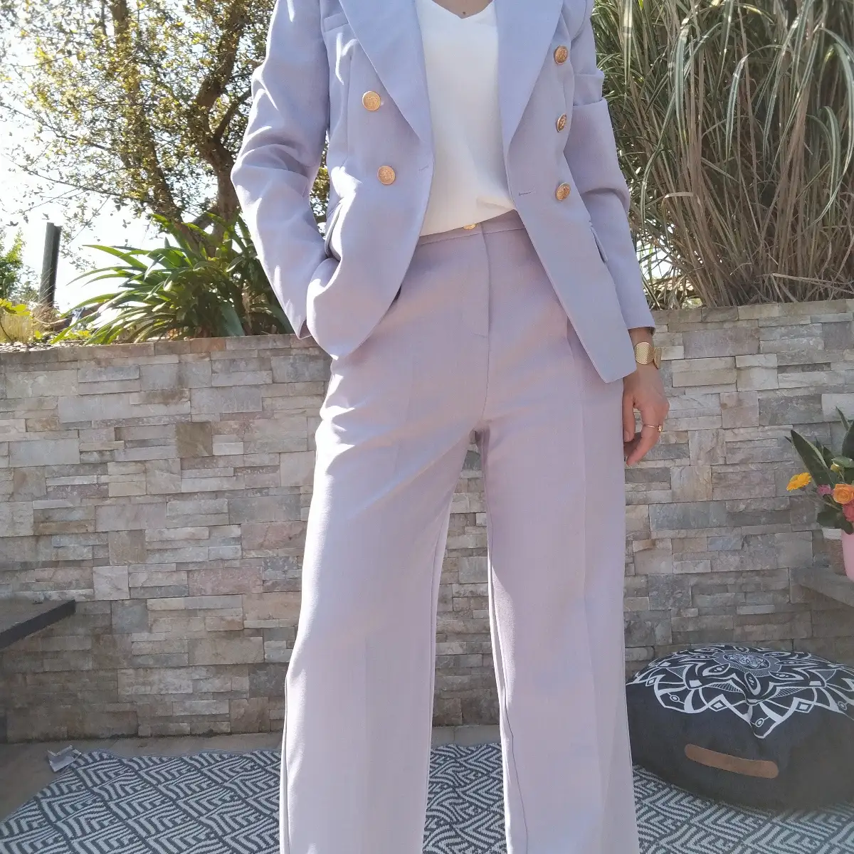 Veste blazer lilas