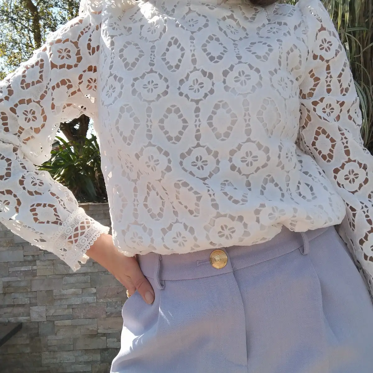 Blouse dentelle