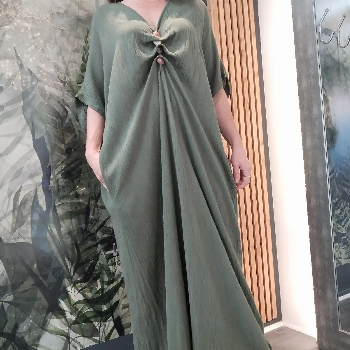 Maxi robe kaki