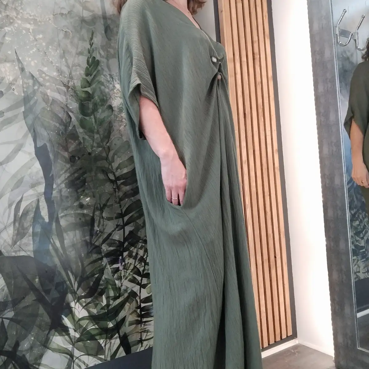 Maxi robe kaki