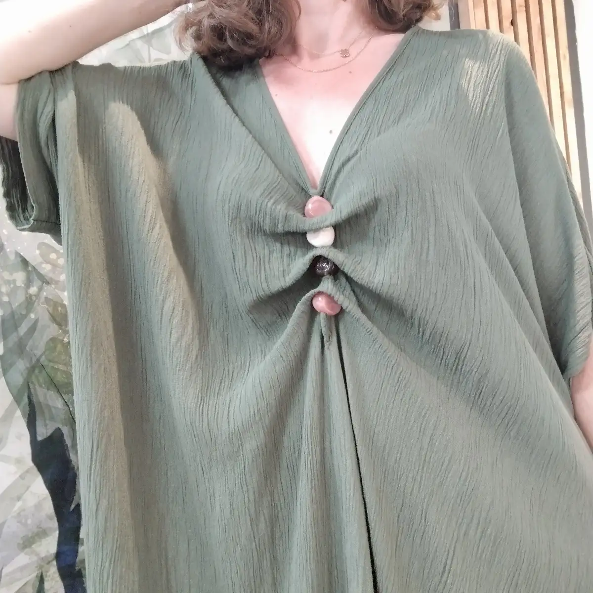 Maxi robe kaki
